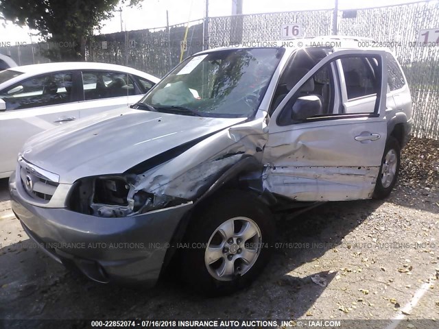 4F2YU09152KM00419 - 2002 MAZDA TRIBUTE LX/ES GRAY photo 2