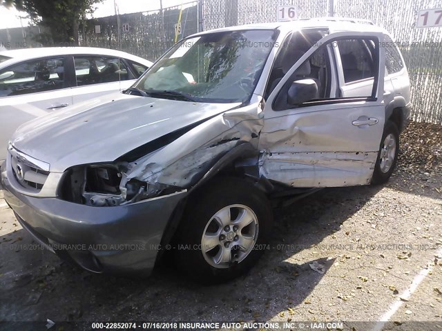 4F2YU09152KM00419 - 2002 MAZDA TRIBUTE LX/ES GRAY photo 6