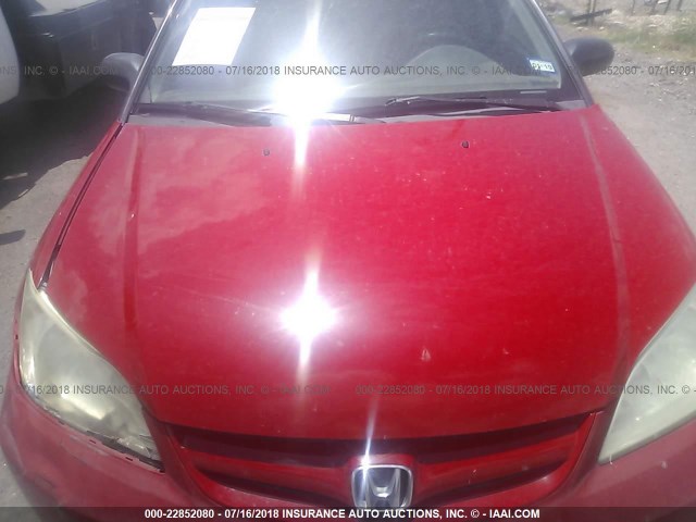 1HGES16305L002121 - 2005 HONDA CIVIC DX VP Qırmızı foto 10
