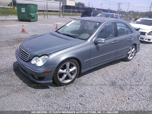 WDBRF52H66A899521 - 2006 MERCEDES-BENZ C GENERATION 2006 230 Açıq mavi foto 2