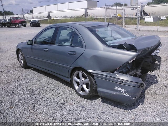 WDBRF52H66A899521 - 2006 MERCEDES-BENZ C GENERATION 2006 230 Açıq mavi foto 3