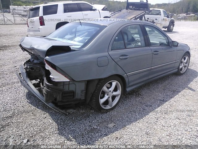 WDBRF52H66A899521 - 2006 MERCEDES-BENZ C GENERATION 2006 230 Açıq mavi foto 4