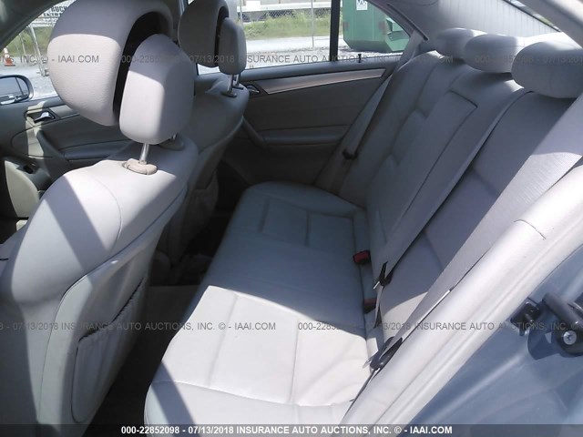 WDBRF52H66A899521 - 2006 MERCEDES-BENZ C GENERATION 2006 230 Açıq mavi foto 8