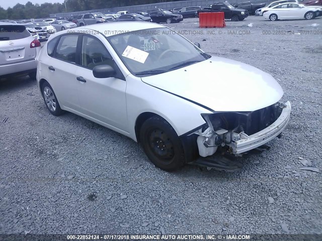 JF1GH61608G837448 - 2008 SUBARU IMPREZA 2.5I WHITE photo 1