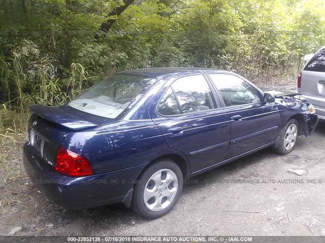 3N1CB51D55L459382 - 2005 NISSAN SENTRA 1.8/1.8S BLUE photo 4