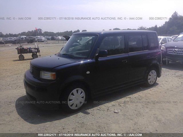 JTLKT334264063350 - 2006 TOYOTA SCION XB Dunkelblau Foto 2