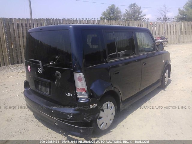 JTLKT334264063350 - 2006 TOYOTA SCION XB Dunkelblau Foto 4