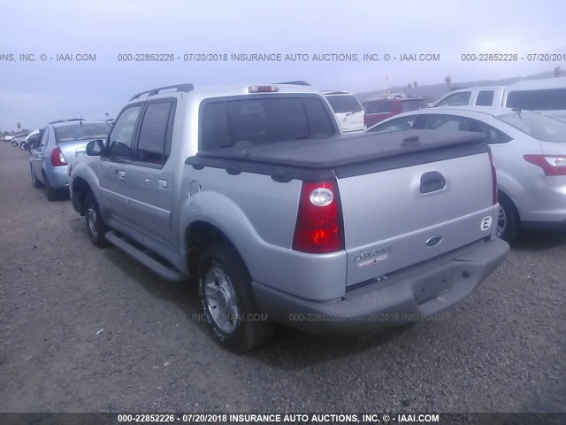 1FMZU77EX2UB98468 - 2002 FORD EXPLORER SPORT TR  SILVER photo 3