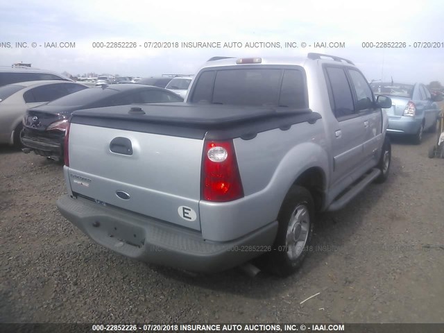 1FMZU77EX2UB98468 - 2002 FORD EXPLORER SPORT TR  SILVER photo 4