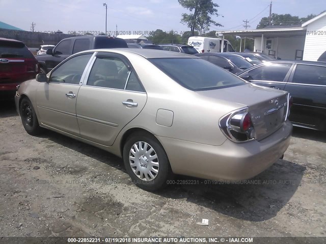 4T1BE32K24U902041 - 2004 TOYOTA CAMRY LE/XLE/SE 金色 照片 3
