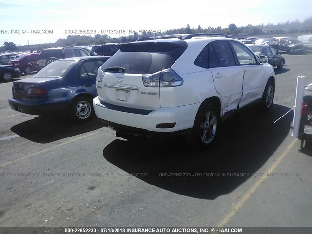 JTJHW31U362006633 - 2006 LEXUS RX 400 WHITE photo 4