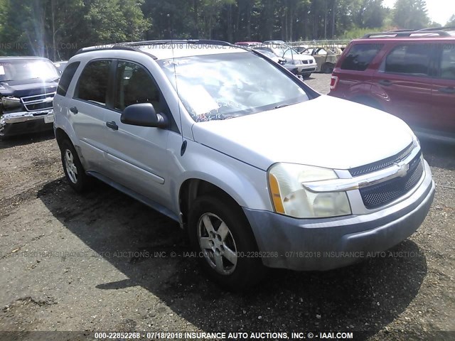 2CNDL13F856005567 - 2005 CHEVROLET EQUINOX LS SILVER photo 1