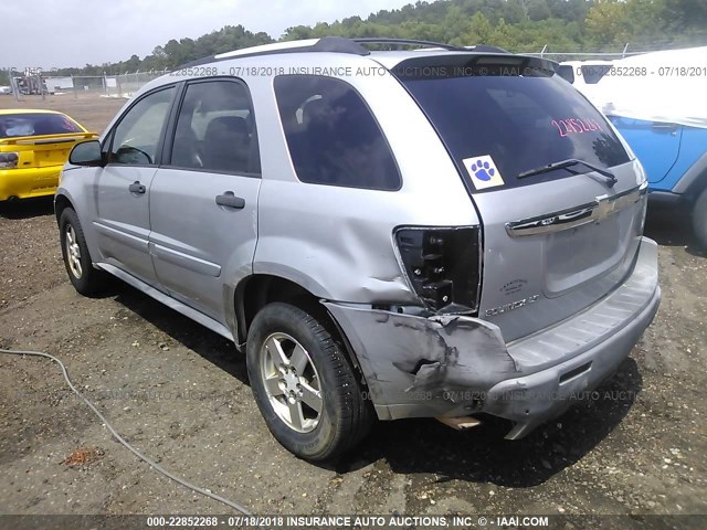 2CNDL13F856005567 - 2005 CHEVROLET EQUINOX LS SILVER photo 6