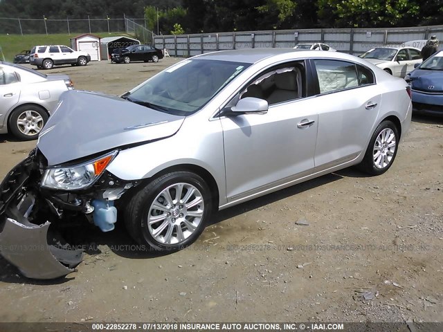 1G4GC5E35DF282253 - 2013 BUICK LACROSSE SILVER photo 2