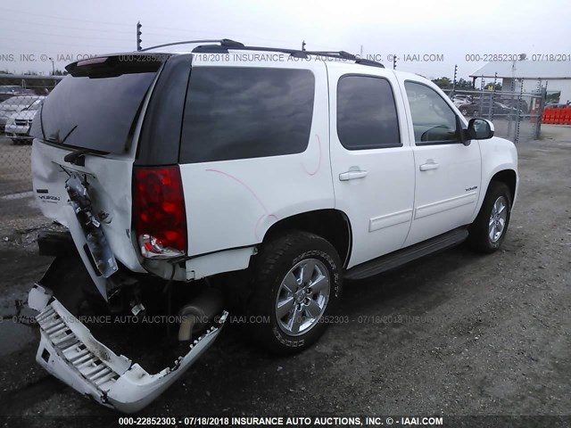 1GKS2CE07BR372645 - 2011 GMC YUKON SLT WHITE photo 4