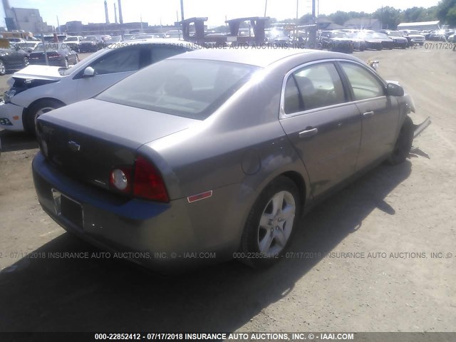 1G1ZA5E02AF318493 - 2010 CHEVROLET MALIBU LS ყავისფერი ფოტო 4