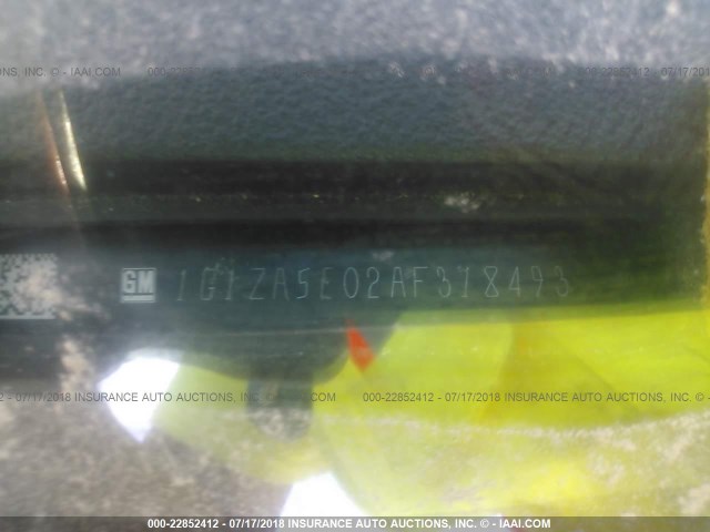 1G1ZA5E02AF318493 - 2010 CHEVROLET MALIBU LS ყავისფერი ფოტო 9