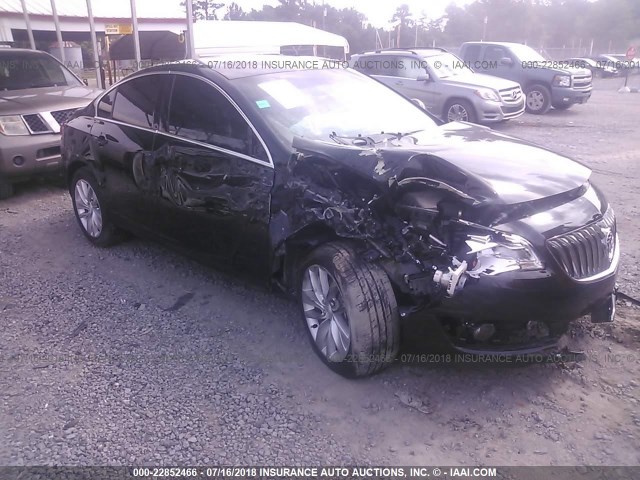 2G4GK5EX7G9173876 - 2016 BUICK REGAL BLACK photo 1