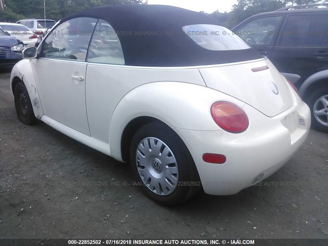 3VWBM31Y45M358304 - 2005 VOLKSWAGEN NEW BEETLE GL 白色 照片 3