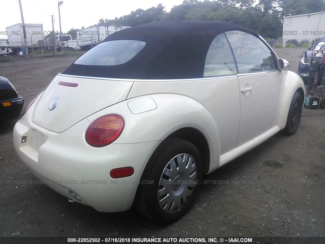 3VWBM31Y45M358304 - 2005 VOLKSWAGEN NEW BEETLE GL 白色 照片 4
