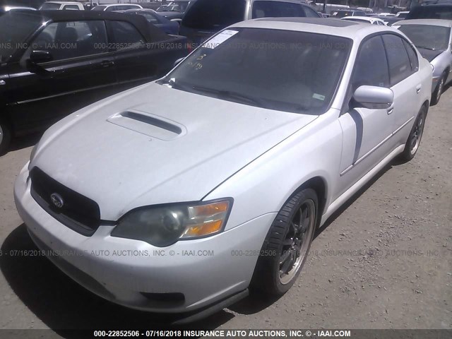 4S3BL676654227674 - 2005 SUBARU LEGACY GT LIMITED WHITE photo 2