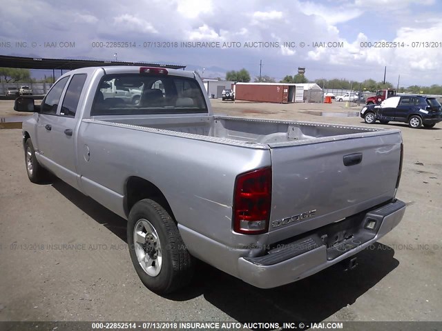 3D7KA28C54G237185 - 2004 DODGE RAM 2500 ST/SLT SILVER photo 3