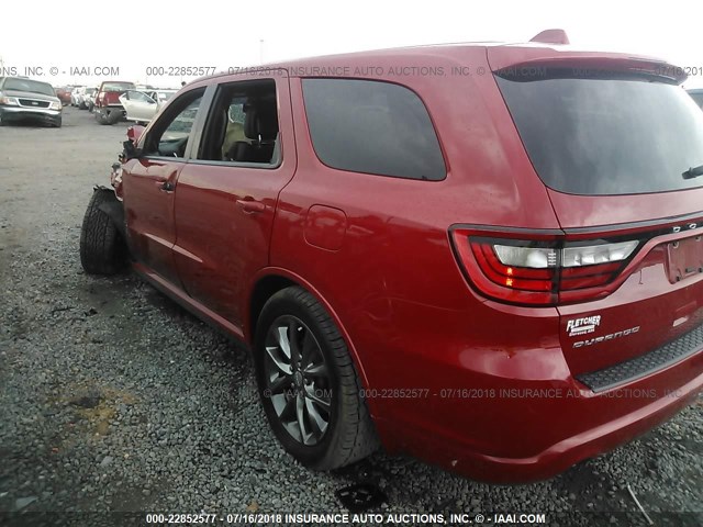 1C4RDHAGXFC896689 - 2015 DODGE DURANGO SXT RED photo 3