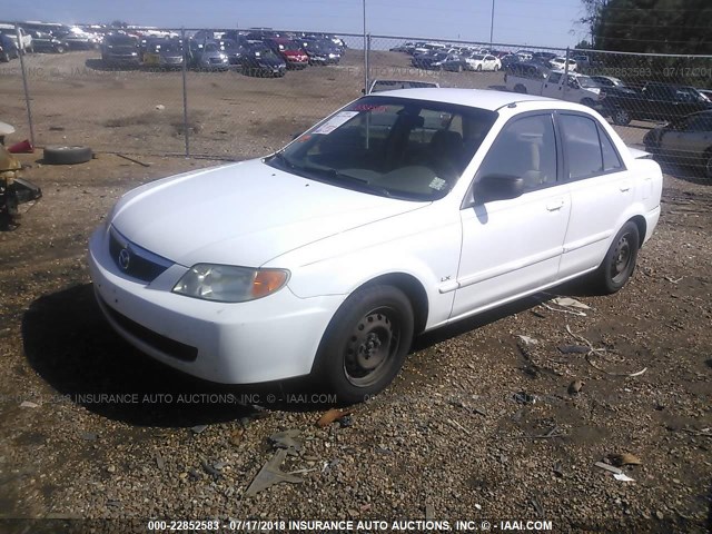 JM1BJ222010458381 - 2001 MAZDA PROTEGE DX/LX BEIGE photo 2