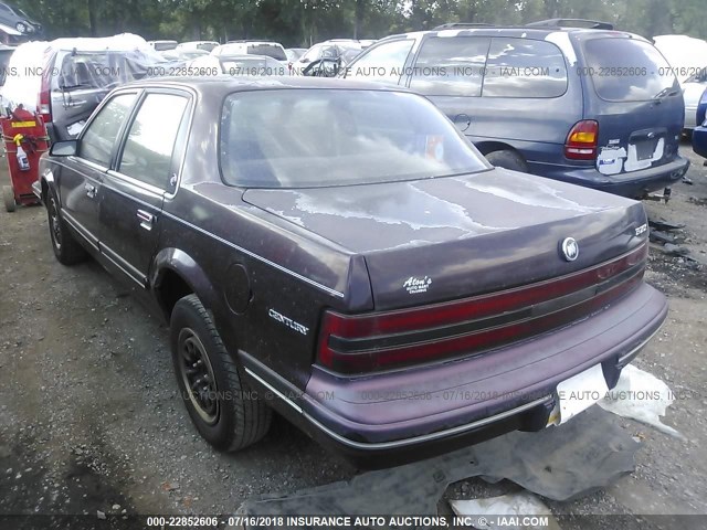1G4AG55N9P6449231 - 1993 BUICK CENTURY SPECIAL MAROON photo 3