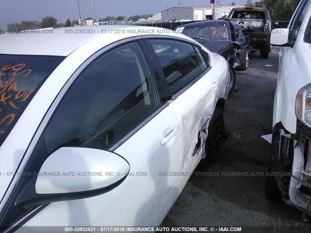 1YVHZ8BH6B5M14006 - 2011 MAZDA 6 I WHITE photo 6