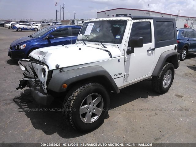 1J4AA2D1XAL139806 - 2010 JEEP WRANGLER SPORT WHITE photo 2