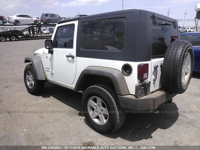 1J4AA2D1XAL139806 - 2010 JEEP WRANGLER SPORT WHITE photo 3