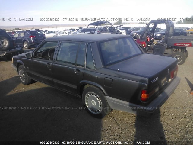 YV1FA8848M2499437 - 1991 VOLVO 740 GRAY photo 3