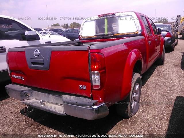 1N6AD09U69C419669 - 2009 NISSAN FRONTIER CREW CAB SE/CREW CAB LE RED photo 4