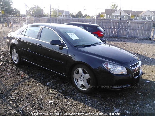 1G1ZJ577X84282424 - 2008 CHEVROLET MALIBU 2LT BLACK photo 1