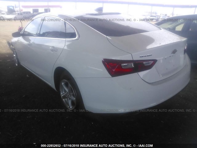 1G1ZB5ST0JF218260 - 2018 CHEVROLET MALIBU LS Ağ foto 3