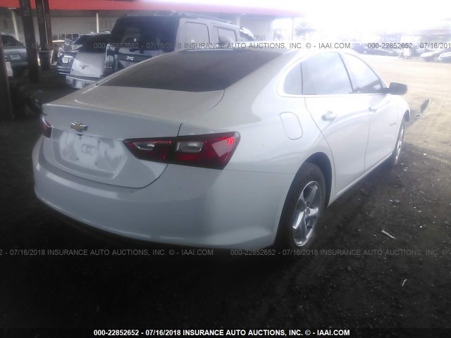 1G1ZB5ST0JF218260 - 2018 CHEVROLET MALIBU LS Ağ foto 4