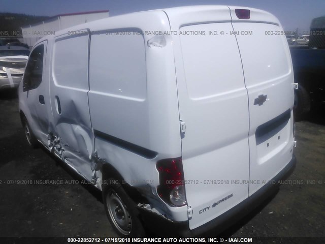 3N63M0ZN1HK695977 - 2017 CHEVROLET CITY EXPRESS LT WHITE photo 3