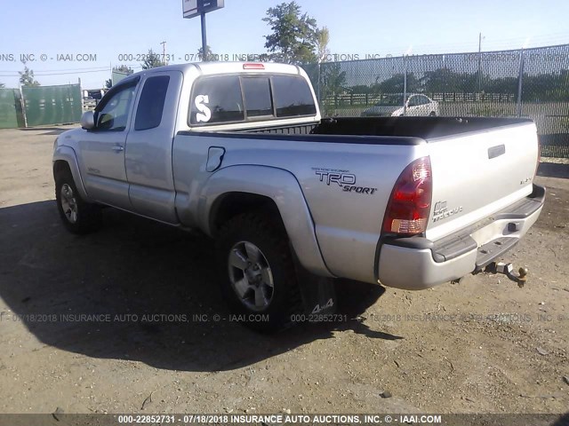 5TEUU42N57Z431613 - 2007 TOYOTA TACOMA ACCESS CAB Silber Foto 3