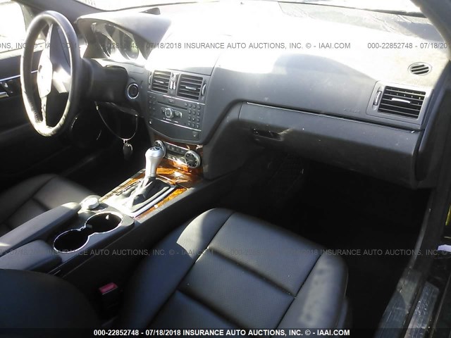 WDDGF54X79R083992 - 2009 MERCEDES-BENZ C 300 BLACK photo 5