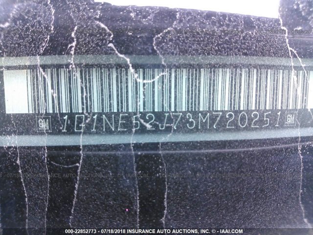 1G1NE52J73M720251 - 2003 CHEVROLET MALIBU LS SILVER photo 9