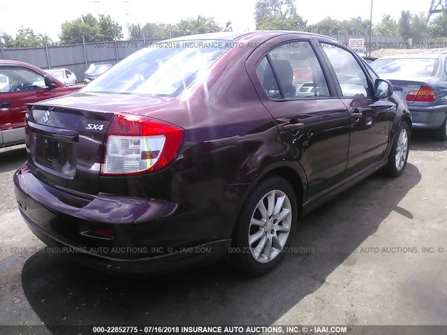 JS2YC417085100648 - 2008 SUZUKI SX4 TOURING PURPLE photo 4