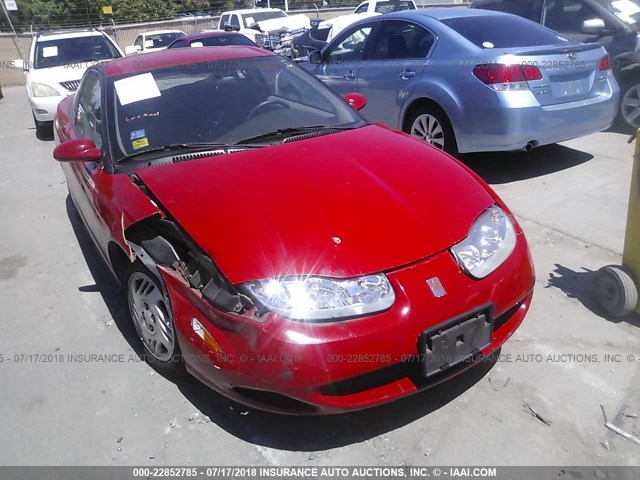 1G8ZY127X1Z117169 - 2001 SATURN SC2 RED photo 1