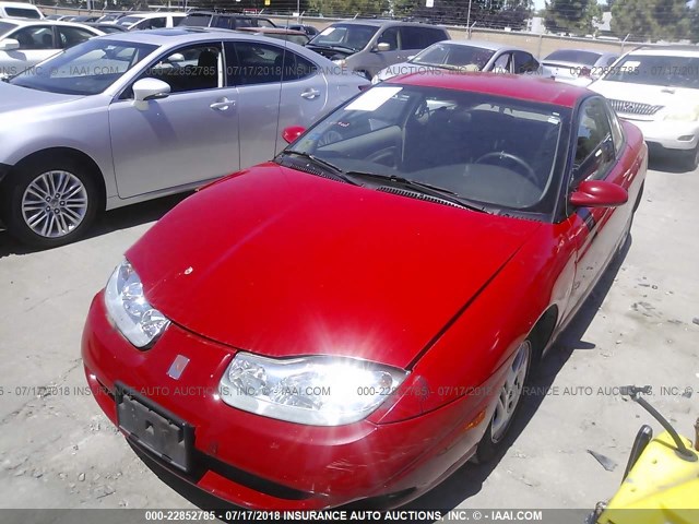 1G8ZY127X1Z117169 - 2001 SATURN SC2 RED photo 2