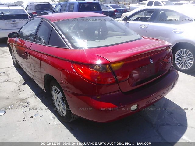 1G8ZY127X1Z117169 - 2001 SATURN SC2 RED photo 3