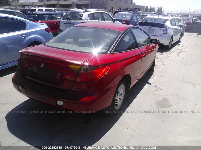 1G8ZY127X1Z117169 - 2001 SATURN SC2 RED photo 4