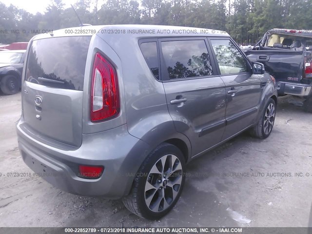 KNDJT2A67C7410851 - 2012 KIA SOUL +/!/SPORT GRAY photo 4