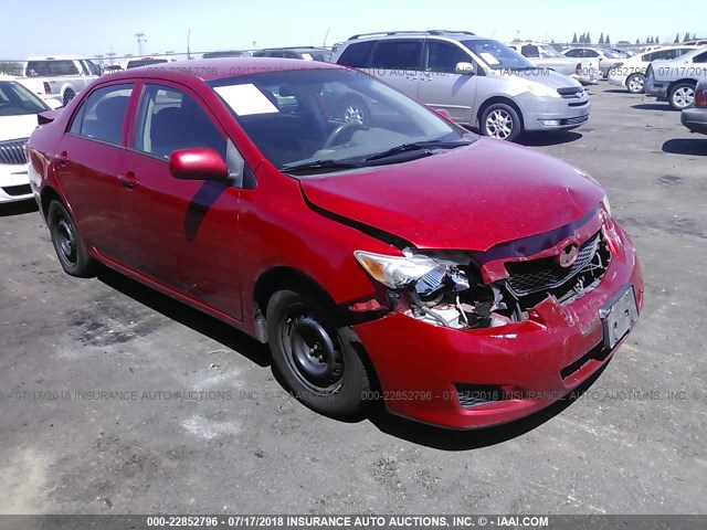 1NXBU4EE9AZ330623 - 2010 TOYOTA COROLLA S/LE/XLE RED photo 1