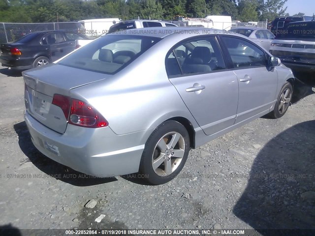 2HGFA16908H338106 - 2008 HONDA CIVIC EXL 银色 照片 4