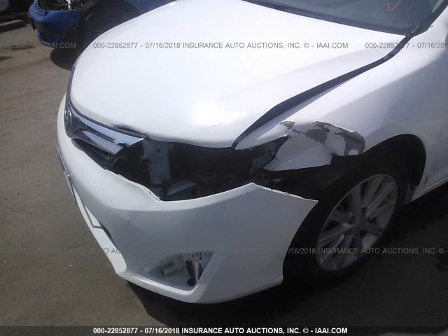 4T4BF1FK7CR271657 - 2012 TOYOTA CAMRY SE/LE/XLE WHITE photo 6